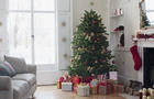 Christmas tree surrounded with gifts 