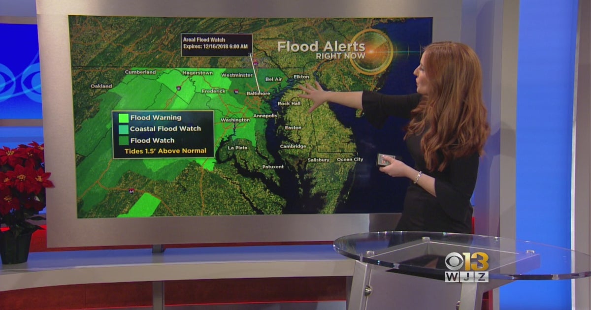 Flood Warning Issued In Parts Of Maryland - CBS Baltimore