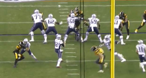 Tom Brady pass vs. Steelers 
