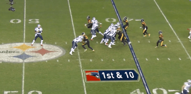 Tom Brady pass vs. Steelers 