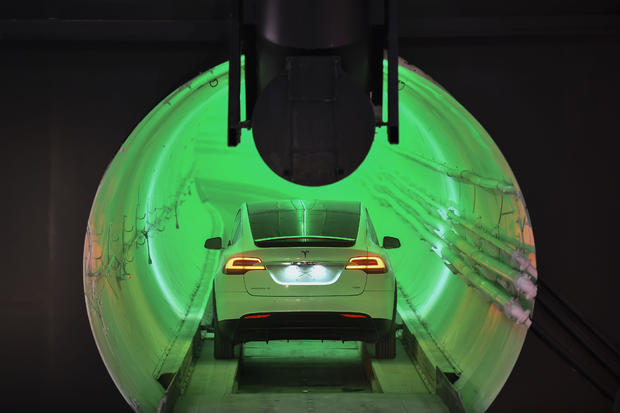 Hawthorne underground test tunnel Elon Musk 