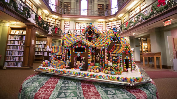 concord library gingerbread house 