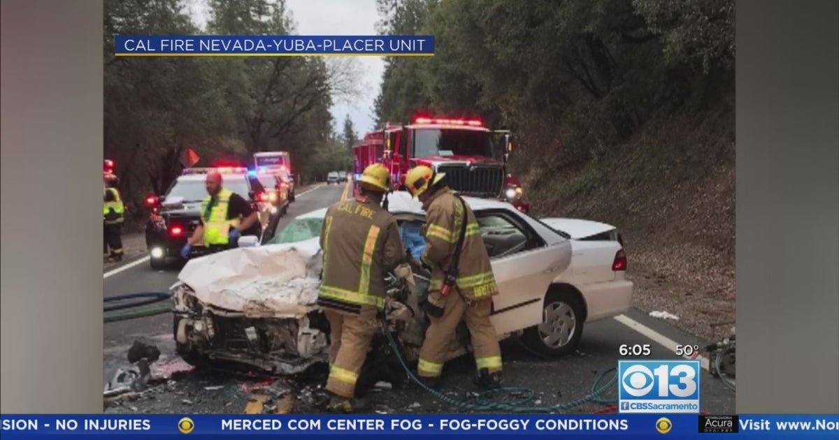 HeadOn Colfax Crash Leaves Drivers With Injuries CBS Sacramento