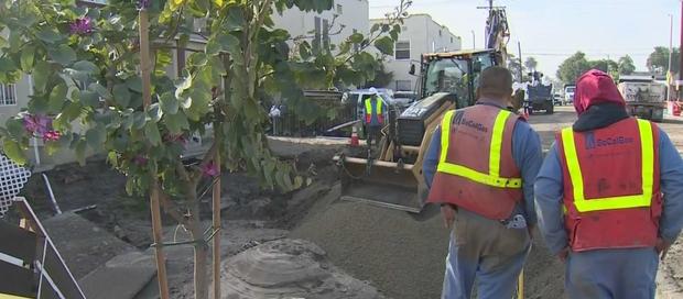 Water Restored To South LA Neighborhood After Pipe Burst 