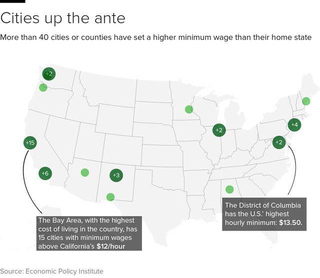 Minimum wage 2019: New York, Connecticut, Maine, Ohio, Florida and 15 more  states seeing increases - CBS News