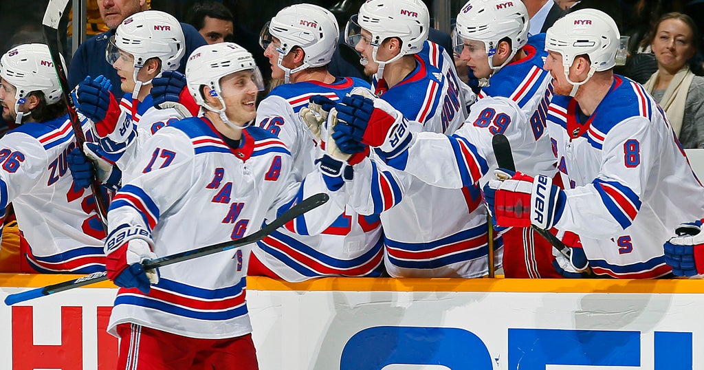 Fast Scores Twice, Rangers Beat Predators - CBS New York