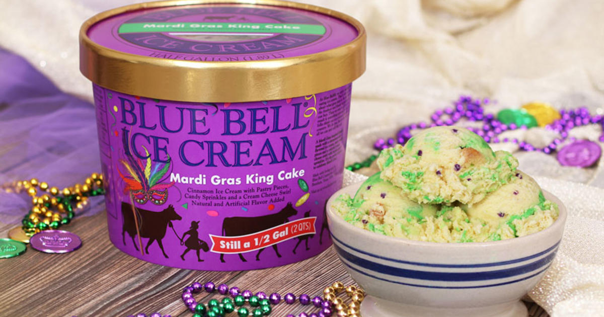 Blue Bell Releases 'Mardi Gras' Ice Cream Flavor To All CBS Texas