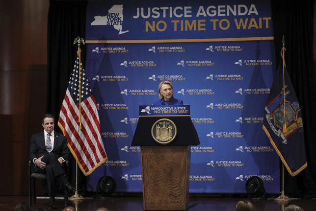 Andrew Cuomo, Hillary Clinton abortion rights 