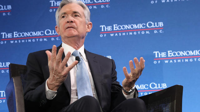 Fed Chair Jerome Powell Attends Discussion At Economic Club Of Washington DC 
