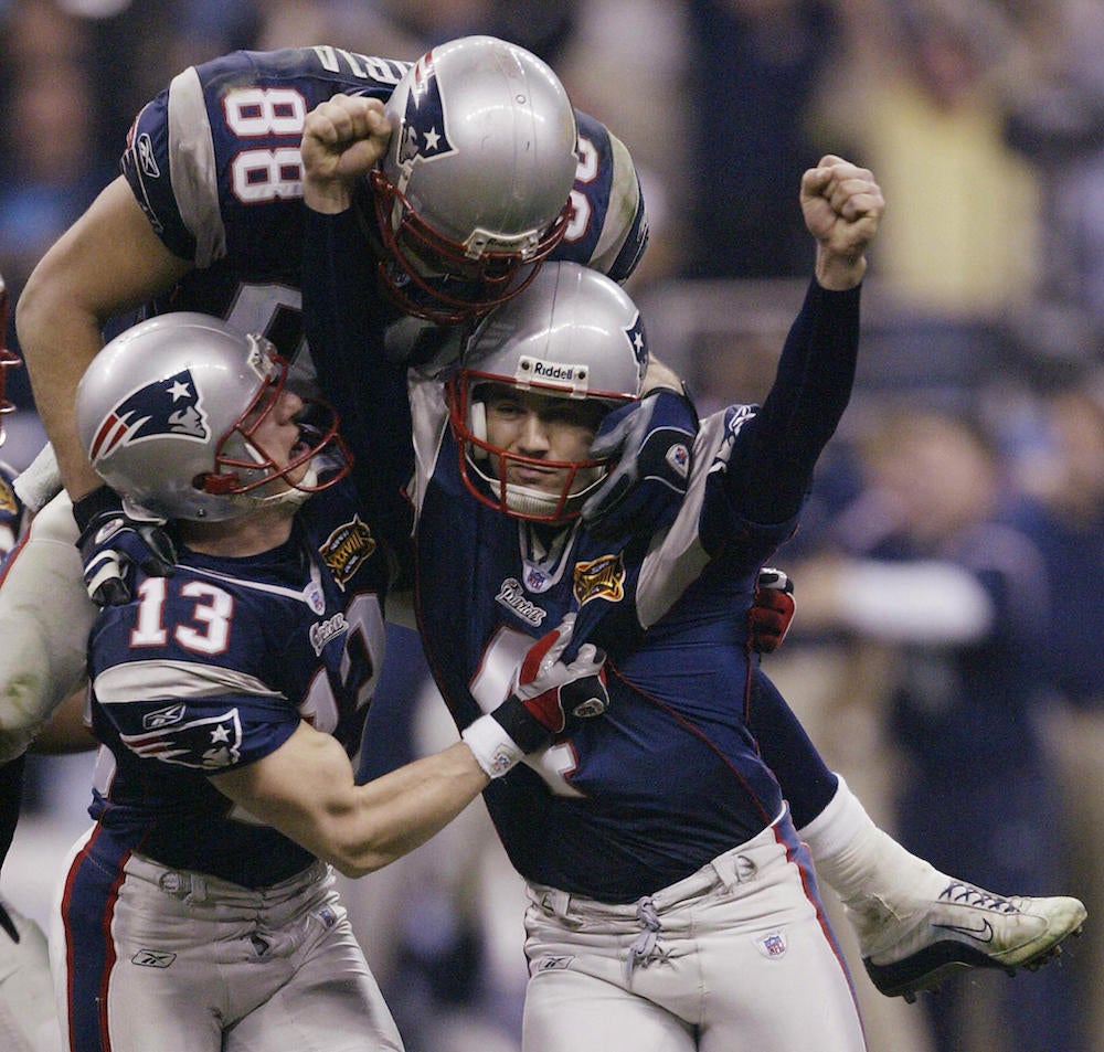 New England Patriots kicker Adam Vinatie 