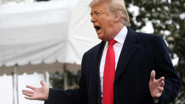 U.S. President Donald Trump boards Marine One to depart for travel to New Orleans from the South Lawn of the White House 