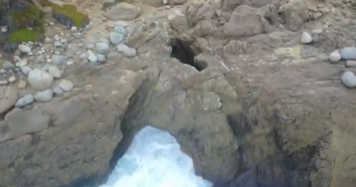 Teen goes missing after slipping into blowhole at California beach