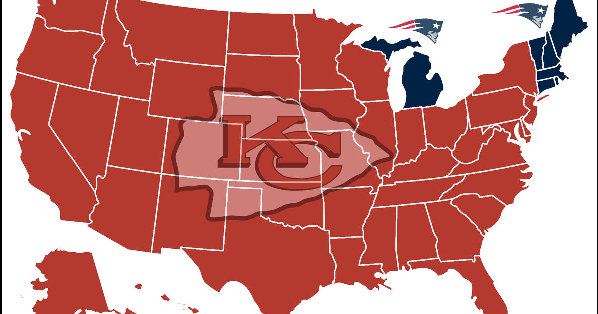 Map Shows Which NFL Team Each State In America Is Rooting For In The AFC  And NFC Championships - BroBible