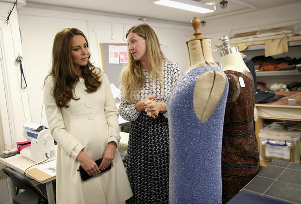 The Duchess Of Cambridge Visits The Set Of Downton Abbey At Ealing Studios 
