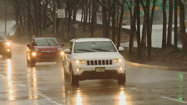 driving rain wet roads 