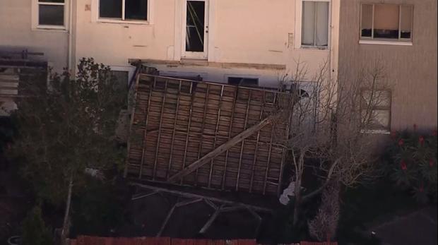 backyard deck collapse (CBS) 
