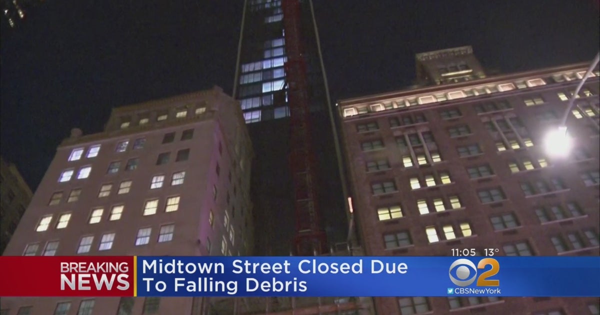 Streets Reopen After Debris, Glass Falls From Midtown Skyscraper CBS