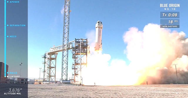 Blue Origin launches New Shepard rocket - CBS News
