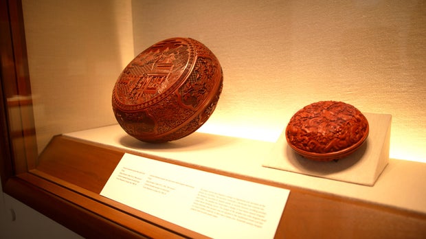carved, lidded box from the 18th or 19th century 