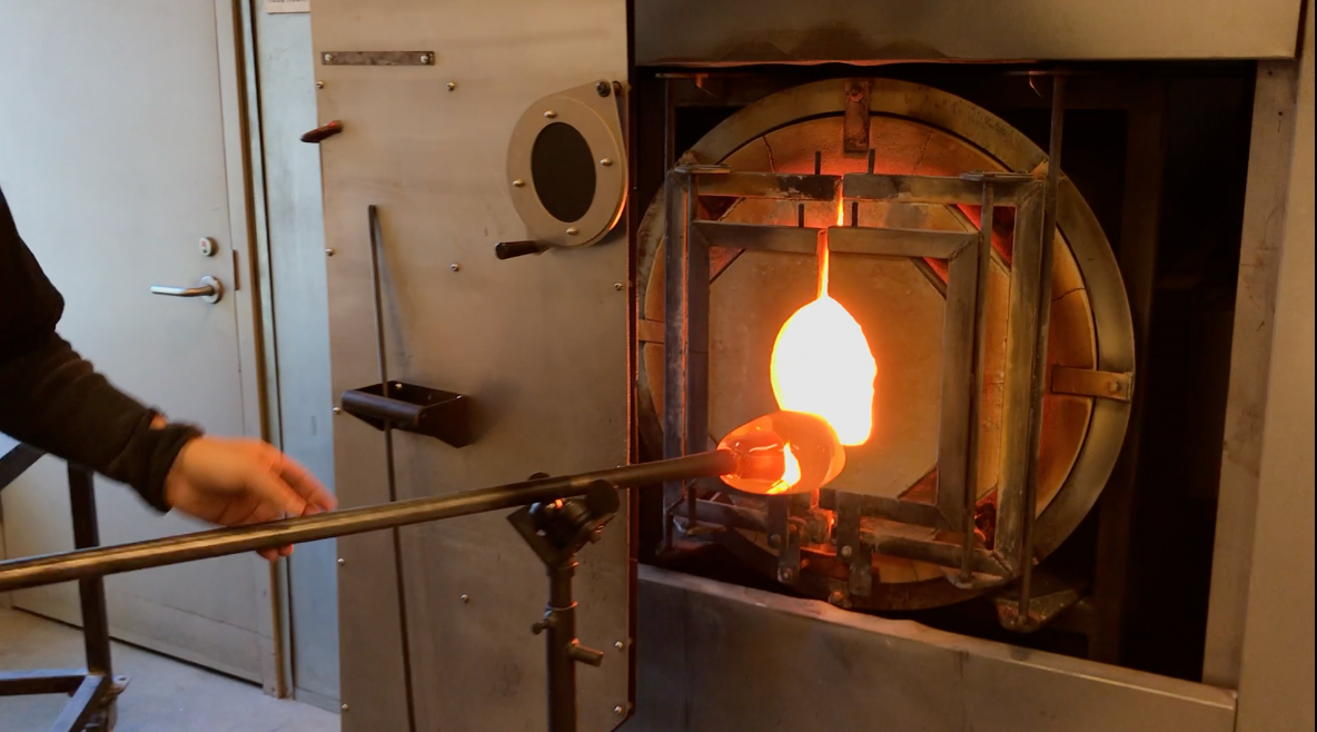 Furnace at UrbanGlass (credit: CBS2) 