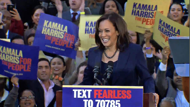 Sen. Kamala Harris Announces Her Candidacy for President at Frank Ogawa Plaza in Oakland, Jan. 27, 2019 