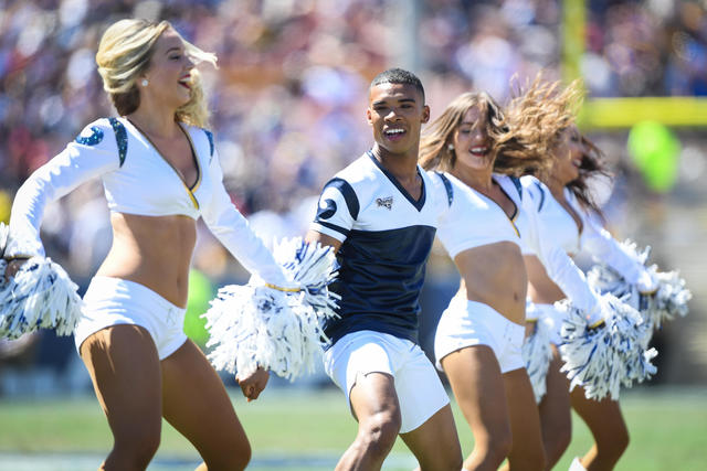 Rams male cheerleaders: Meet the first male cheerleaders at Super Bowl 2019  - CBS News