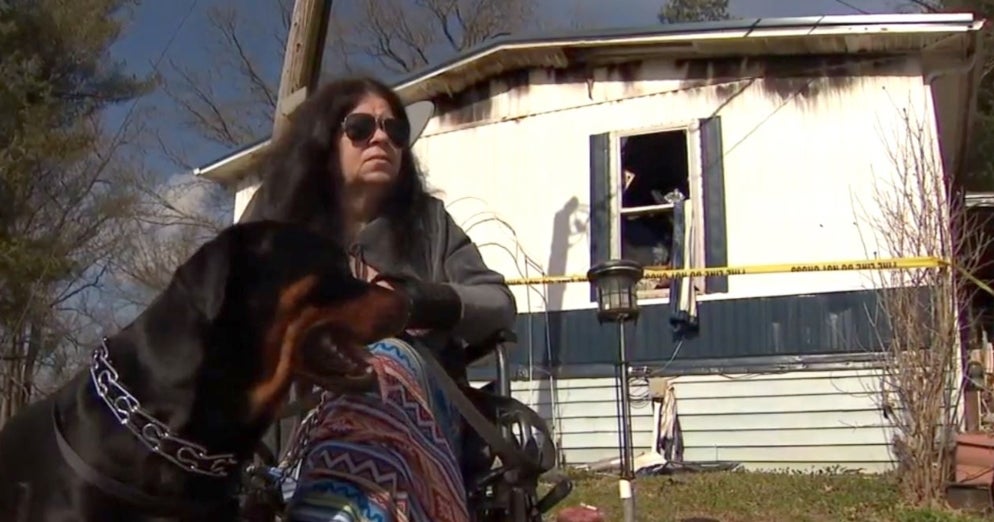 Woman Credits Dog With Saving Her From Mobile Home Fire - CBS Colorado
