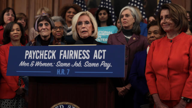 Speaker Nancy Pelosi Holds Press Conference To Reintroduce Paycheck Fairness Act 