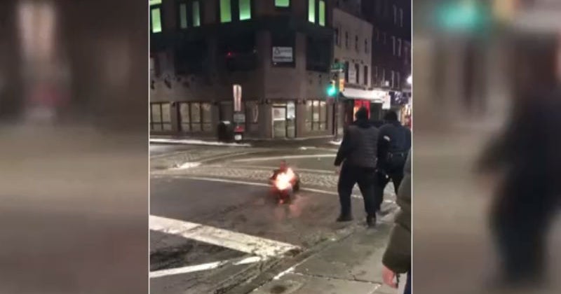 WATCH Man Catches On Fire After Being Tased Outside Of Jim's Steaks