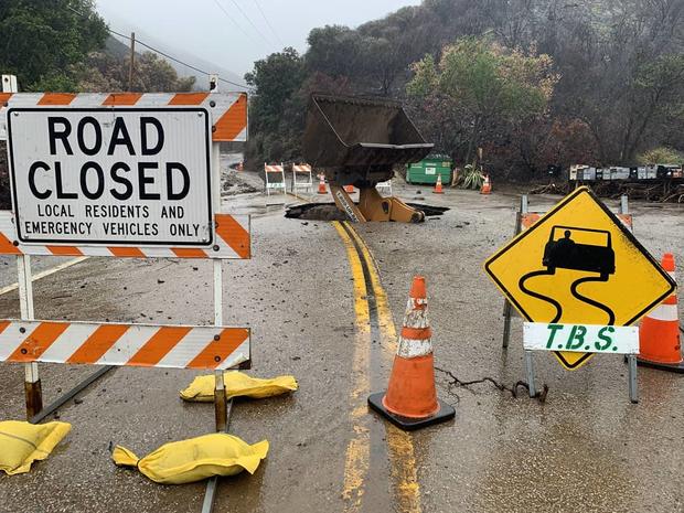 Mudslides, Downed Trees As Downpours Continue Across Southland 