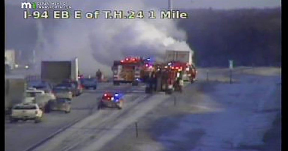 Vehicle Fire Causes Significant Delay On I94 Eastbound Near Clearwater
