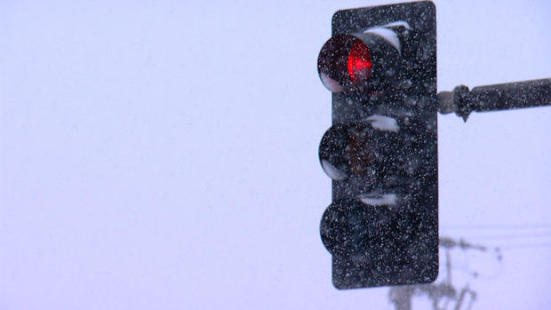 Snowy Traffic Signal 