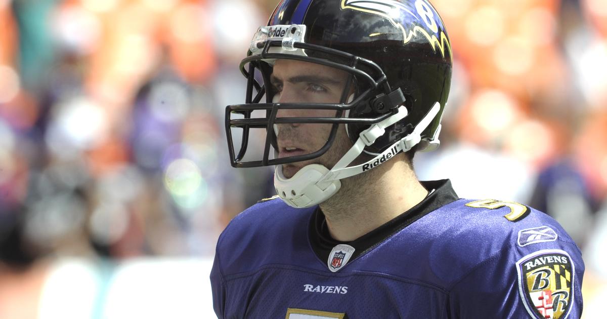 Baltimore Ravens running back Ray Rice (27) and quarterback Joe Flacco are  seen in the bench area during the Ravens game against the Atlanta Falcons  at M&T Bank Stadium on August 15