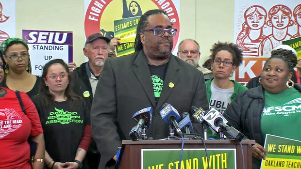 Oakland Teachers' Union President Keith Brown at Saturday Press Conference 