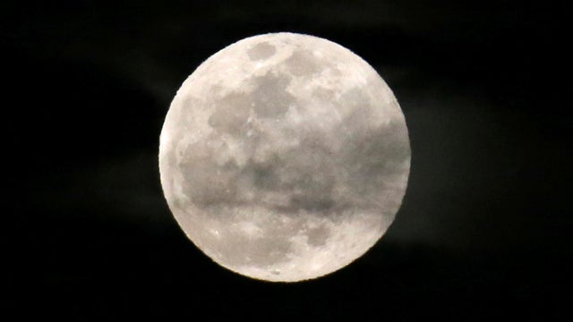 Supermoon in Nobeoka, Japan 