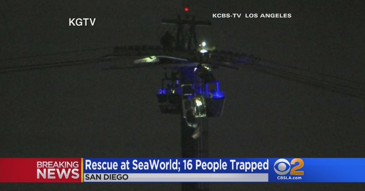 16 People Rescued After Being Stuck On SeaWorld San Diego Ride - CBS ...