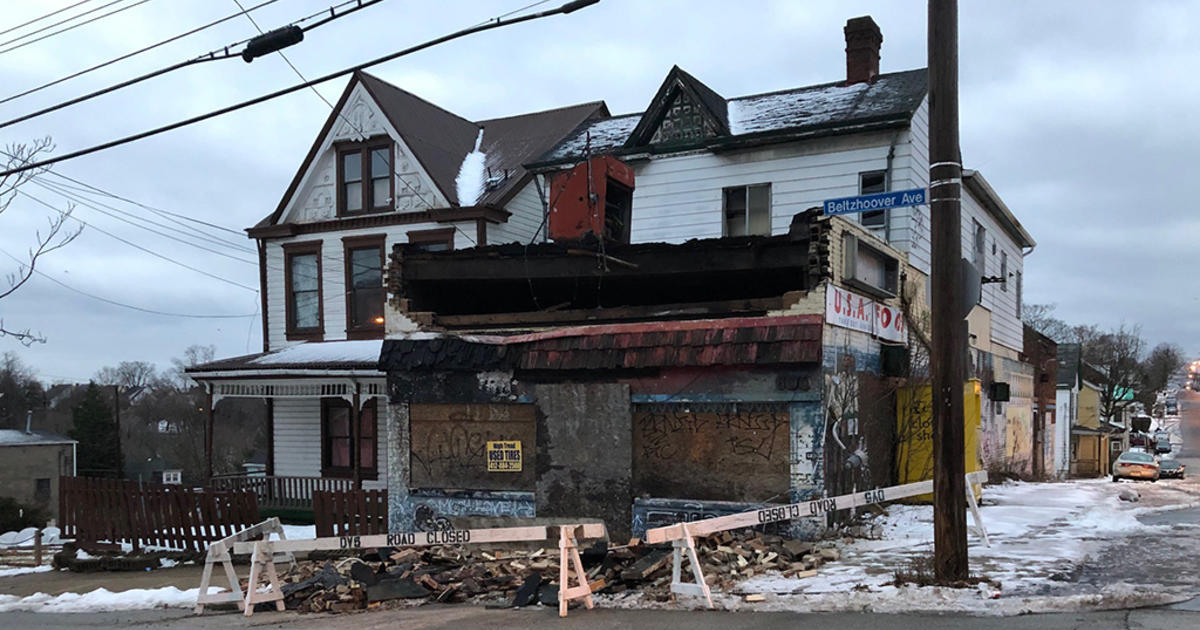 Bricks Cover Sidewalk After Partial Building Collapse In Beltzhoover ...