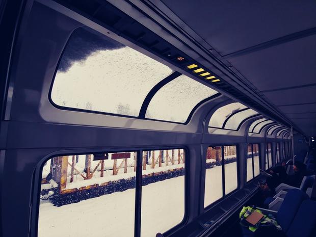 Snow-Stranded LA-Bound Amtrak Train Heads Back Up North 