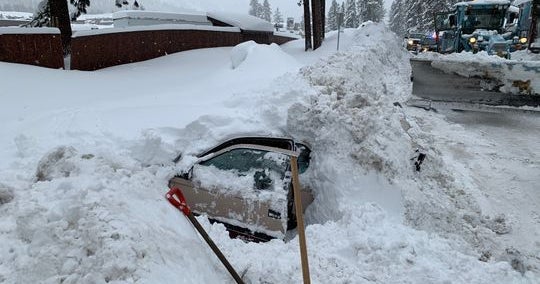 Tahoe Snow Plow Driver Hits Buried Car, Finds Woman Alive Inside CBS