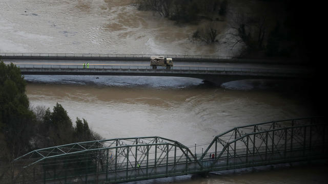 Sonoma County Town Of Guerneville Inundated With Flood Waters From "Atmospheric River" Weather System 