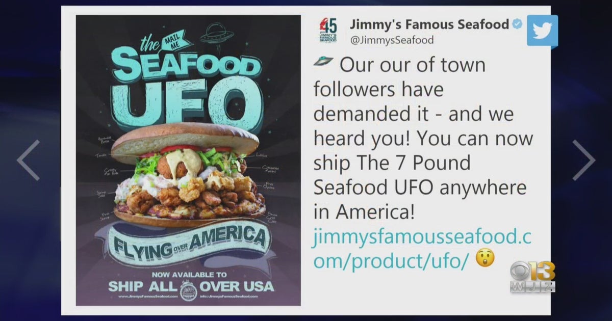 Jimmy's Famous Seafood 'Seafood UFO' Can Be Delivered CBS Baltimore