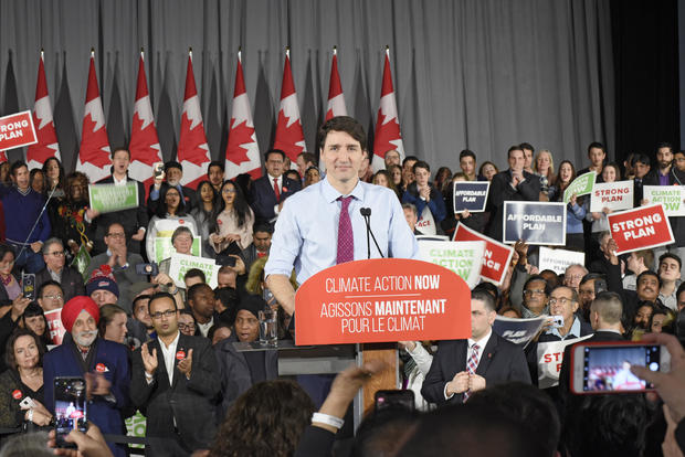 Prime Minister Justin Trudeau Joins Supporters In Toronto 