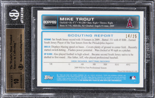 South Jersey Native Mike Trout Rookie Card Sells For Over $186,000 - CBS  Philadelphia