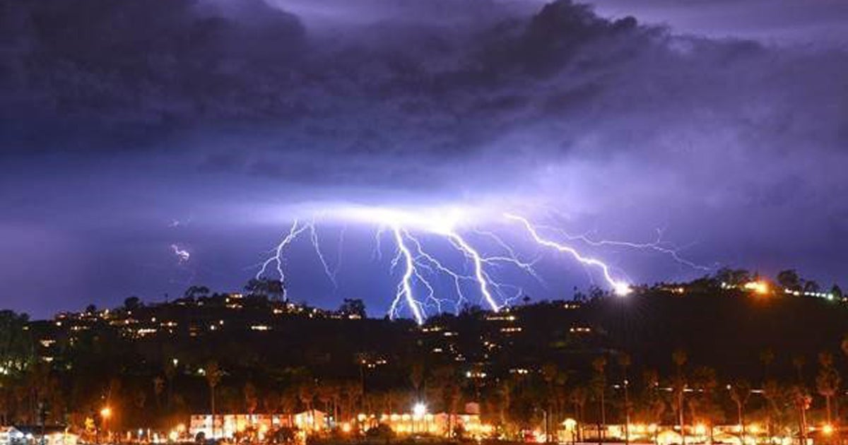 Nearly 2,200 Pulses Of Lightning Recorded Off SoCal Coast In 5 Hours