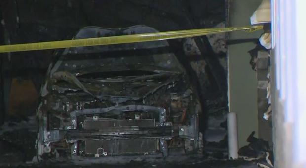 Fire Rips Through North Hollywood Carport, Several Vehicles Destroyed 