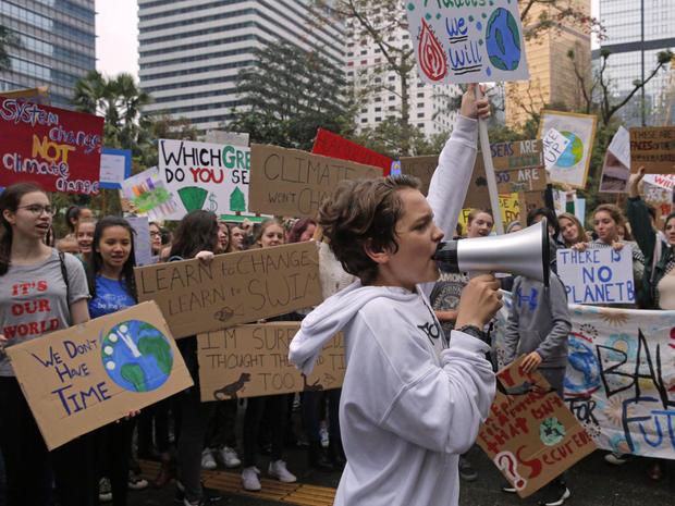 Hong Kong Climate Student Protests 