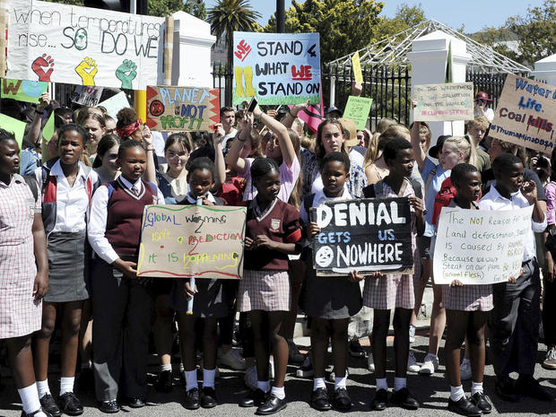 South Africa Climate Student Protests 