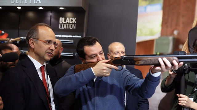 Gun Enthusiasts And Vendors Attend HIT Trade Show In Vicenza, Italy 