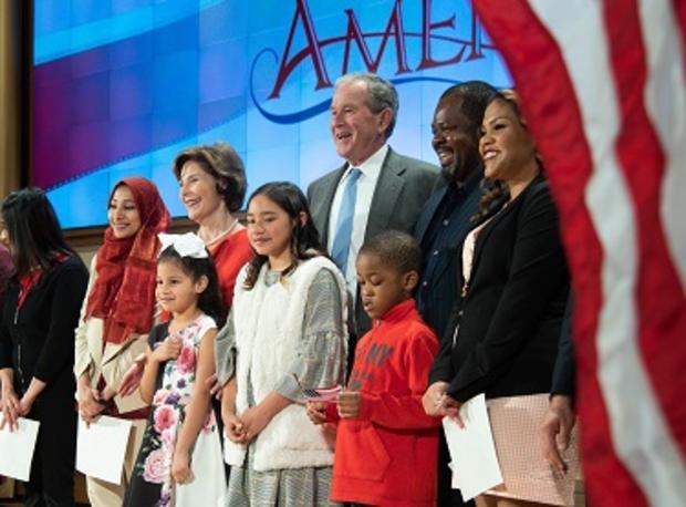 Naturalization ceremony at Bush Presidential Center 