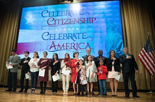 Naturalization ceremony at Bush Presidential Center 